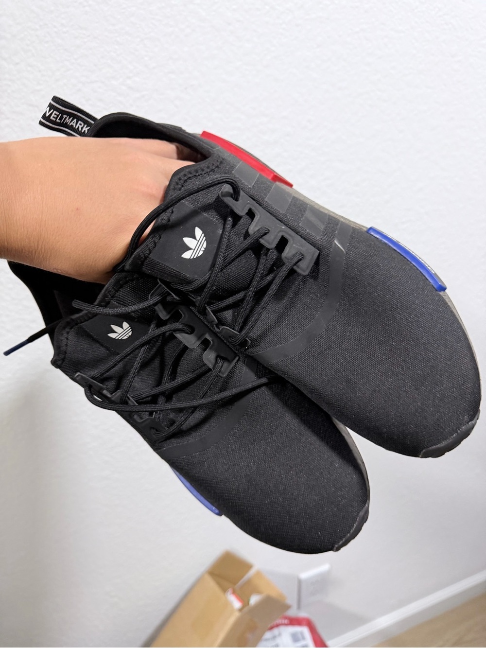 adidas Men’s NMD_R1 Black Casual Sneaker - Picture 7 of 9